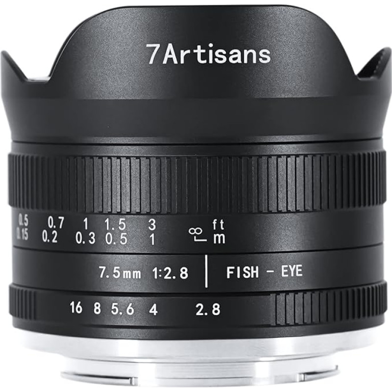 7artisans 7,5 mm F2,8 Mark II APS-C 