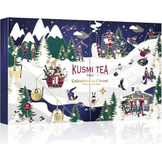 Kusmi Tea Advent Calendar 2024 - 24 Surprises - Black, Green, White Tea, Infusions and More - Gift Idea for Men and Women - Tea Bags, Miniatures, Tea Preparations and Accessories - Organic