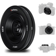 7artisans 18mm F6.3 II UFO objektyvas, suderinamas su APS-C Nikon Z-Mount fotoaparatais Z50 ZFC Z30 ir Z5 Z6 Z7 Z6II Z9 APS-C režimu