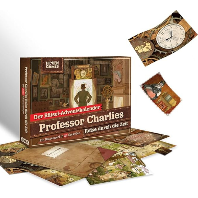 Hidden Games - Puzzle Advent Calendar - Charlie's Journey Through Time - A Game in 24 Episodes with Many Puzzles and Special Effects