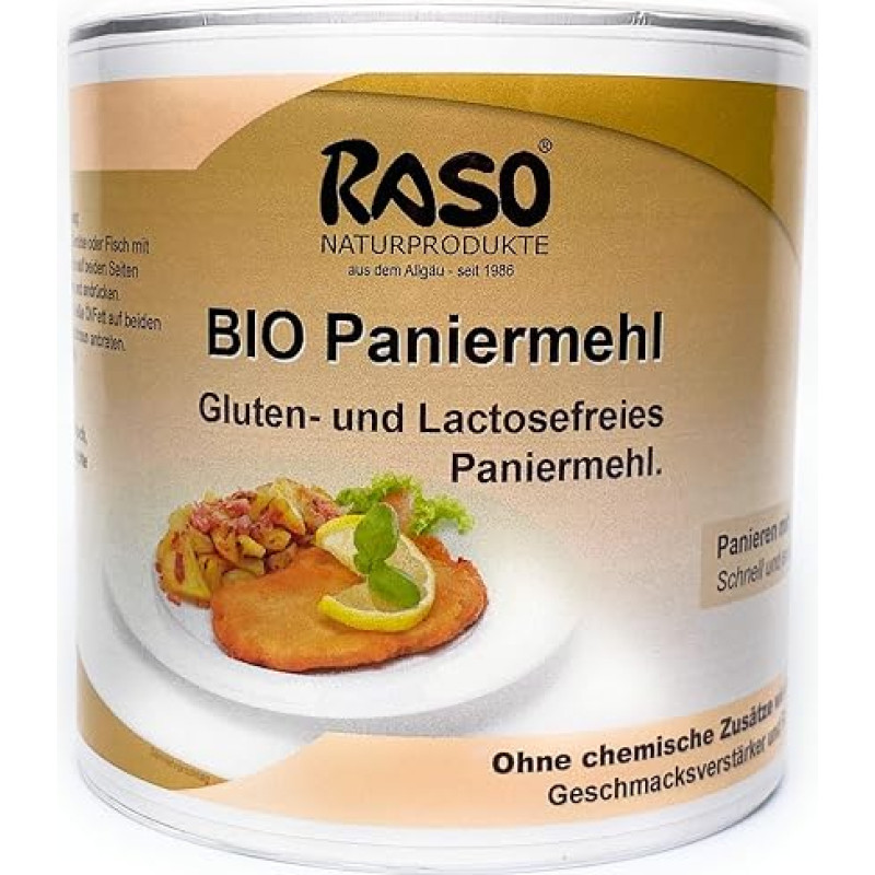 Breading without Egg Vegan Breadcrumbs Organic 250 g | Breading Dough Without Egg | Breadcrumbs Replacement | Breadcrumbs without Egg | Breadcrumbs without Gluten | Breadcrumbs Gluten Free