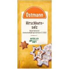 Ostmann Spices - Stag Horn Salt | Strong Acting Baking Agent for Flat Pastries such as Cookies or Gingerbread | 15 g in Bag