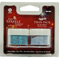 Bakeryteam The Sparkle Cake Decoration Sparkle 5g (Pack of 2) Pastel Blue/Hologram Blue