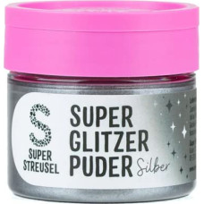 Super Streusel Super Glitter Powder Silver, Edible Glitter for Drinks, Cakes, Pies, Glitter Edible, Silver Edible, Silver Powder, Edible, Glitter Snow Glitter