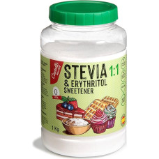 Stevia + Erythritol 1:1 Sweetener | 1g = 1g Sugar | 100% Natural Sugar Substitute - 0 Calories - 0 Glycemic Index - Keto and Paleo - 0 Net Carbohydrates - No GMO - Castello since 1907-1 kg