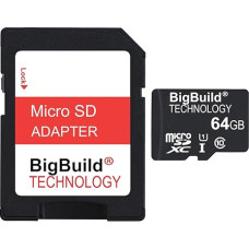 BigBuild Technology 64GB Ultra Fast 80MB/s Micro SDXC Memory Card For Nokia 105+, 110, 2660 Flip, 2780 Flip Mobile