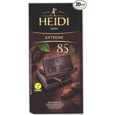 Heidi Dark Extreme Chocolate Bar 85% 80 g (Case of 20)