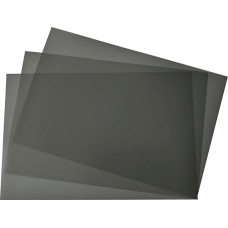 21 x 15 cm poliarizuotos plėvelės lapai, linijinis poliarizacinis filtras, nelipnus, skirtas švietimui, fizikai, fotografijai, apšvietimui, 3 vnt.