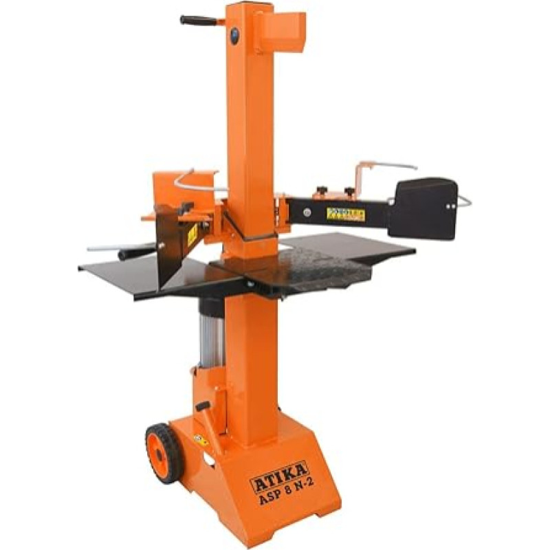 ATIKA 301731 Hidraulinis skaldytuvas ASP 8 N-2 Trumpas medienos skaldytuvas iki 550 mm | 8 tonų skaldymo jėga 8t | Malkų skaldytuvas 400 V | Stovintis 3500 W medienos skaldytuvas