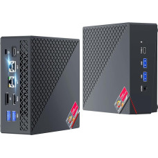 NiPoGi AM06 PRO Mini PC АMD Ryzen 7 6800H (8C/16T, up to 4.7 GHz), 32GB (2 x 16GB) DDR5 512GB M.2 NVMe SSD Mini Desktop Computer WiFi 6, Dual LAN, 4K Triple Display Micro PC with VESA for