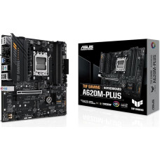 ASUS TUF Gaming A620M-PLUS pagrindinė plokštė Socket AMD A620 (Ryzen 7000, micro-ATX, DDR5 atmintis, PCIe 4.0, BIOS Flashback, USB 3.2 Gen 2, Aura Sync)