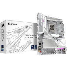 GIGABYTE Z890 AORUS Elite WIFI7 Ice Motherboard - Supports Intel Core Ultra (Series 2) CPUs, 16+1+2 Phase VRM, up to 8800MHz DDR5 (OC), 1xPCIe 5.0 + 3xPCIe 4.0, Wi-Fi 7, 2.5GbE LAN