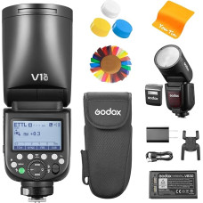 Godox V1Pro-C V1 Pro C TTL Camera Flash for Canon, GODOX V1-C Upgraded, 2.4G HSS 1/8000s Li-Ion 76Ws Round Head Flash Unit, Innovative External Flash SU-1, GODOX V1Pro for Canon Cameras