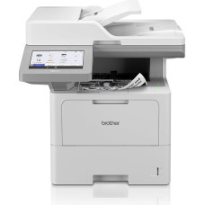 Brother MFC-L6910DN 4-in-1 daugiafunkcinis spausdintuvas juodas baltas (A4, 50 puslapių per minutę, 1200 x 1200 DPI, LAN, dvipusis ADF, 520 lapų popieriaus kasetė) Balta/pilka