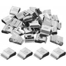 Pack of 300 stainless steel premium cable clips, cable clamps, cable attachment, cable clamp for safe and easy cable management