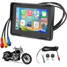 BONRYAN W502 Carplay ekranas motociklui Nešiojamasis CarPlay ir Android automobilis 64G 5 colių nešiojamasis Carplay/Android automobilio GPS navigacija motociklui