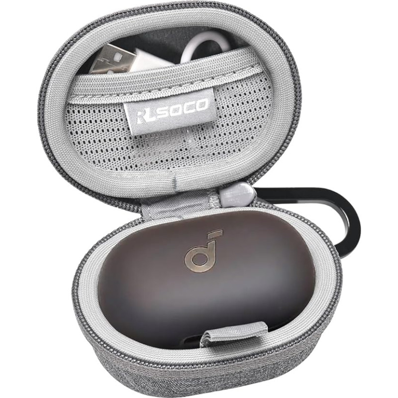 Case for Anker Soundcore Space A40 Wireless Headphones by RLSOCO Grey (Bag Only)