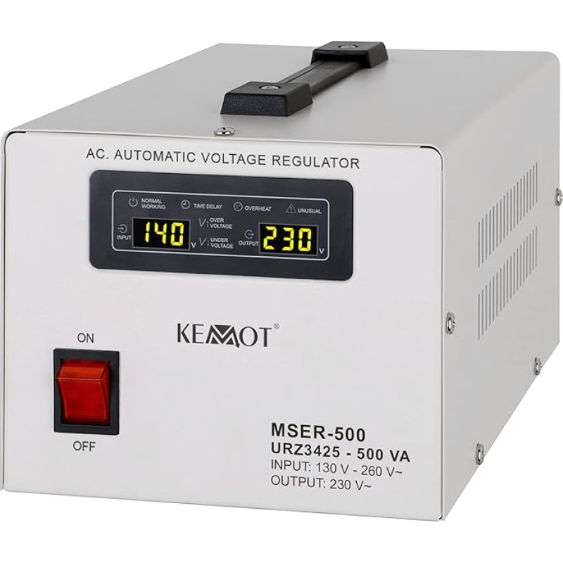 Kemot Mser-500 Automatic Voltage Regulator 500VA Servo Motor