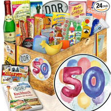 50-asis gimtadienis/dovanų dėžutė 24 Allerlei/dovanos 60-ajam gimtadieniui