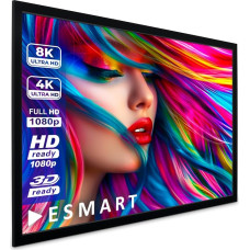 ESMART Professional MIRALE rėminis ekranas, pilkos spalvos, [pasirenkamas dydis] 443 x 249 cm (200 colių), 16:9, namų kino projektorius, projekcinis ekranas, rėmas, drobė, LCD, LED