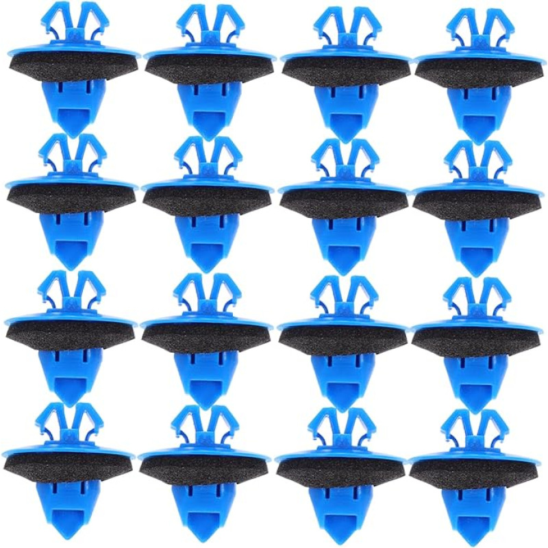 TIDTALEO 100st Glockenmund-modellclip Stapelbare Waschmaschine Und Trockner Kabelclip Kabel Ordentlich -streifen-clips -streifenlichter Ofen Trockner Knopf Austausch Auto Blue Plastik