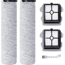 Fixbetter Accessory Set for Roborock Dyad Air Wet Dry Vacuum Cleaner Replacement Parts, 2 Brush Rollers + 2 Filters + 1 Cleaning Brush
