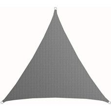 AMANKA 6 x 6 x 6 UV Awning, Triangular Water-Permeable, Sun Protection for Balcony, Triangular, 6 m Patio Roof, Privacy Screen, Garden, Sun Canopy, Pool, Pergola, Trampoline, Caravan, Sun Protection