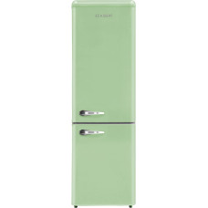 SCHOEPF RKG265SG šaldytuvas-šaldiklis - 249 l - tylus 41 dB - 4 žvaigždučių šaldiklis - retro dizainas - reguliuojamo aukščio kojelės - LED apšvietimas - 3 stiklinės lentynos - laisvai pastatomas - senovinė išvaizda