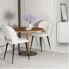 PIPIPOXER Valgomojo kėdės, 2 vnt., valgomojo kėdės, svetainės kėdės su atlošu, virtuvės kėdės su aksominio audinio sėdyne ir juodomis metalinėmis kojomis