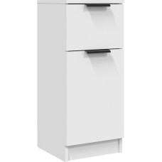 vidaXL komoda šoninė komoda šoninė spintelė universali spintelė stovinti spintelė svetainė prieškambaris balta 30 x 30 x 70 cm Medienos medžiaga