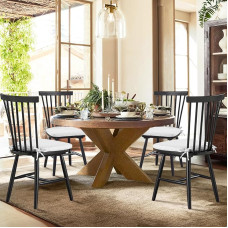 COLAMY medinės valgomojo kėdės, 4 vnt., 