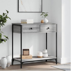 Xichuzi Konsolentisch Grau Sonoma 75x34,5x75 cm Holzwerkstoff, Couchtisch, Console Table, Beistelltisch, Sideboard, Wohnzimmertisch, Couchconsole, Flurtisch - 834178
