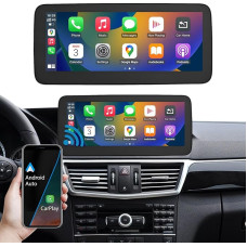 Ninetom Car Radio 10.25 Inch Touch Screen with Wireless Carplay and Android Car for 2009-2011 Mercedes Benz E Class W212 NTG4.0, Supports Mirrorlink, Camera, Navigation