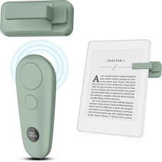 Remote Control Page Turner for Kindle Paperwhite Scribe Oasis Kobo Accessories, Clicker Page Turner for iPhone, iPad, Android Tablets Reading Camera Video Record Remote Triggers, Agave Green