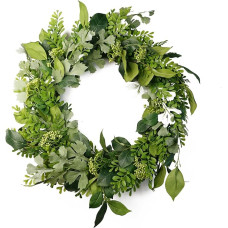 Leaf Design Artificial Flower Wreath