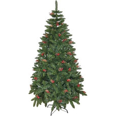 210cm Green Artificial Christmas Tree with Christmas Decoration SHATCHI-755