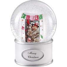 WeRChristmas 15 cm Baby Snow Globe Christmas Decoration, Multi-Colour