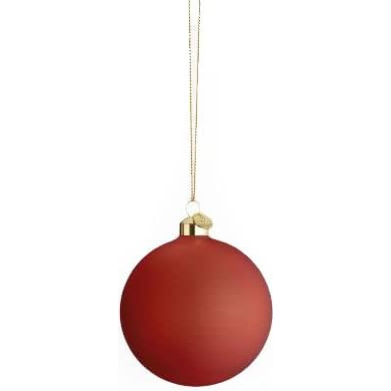 Holmegaard Tree Decoration, Red, Diameter 8 cm