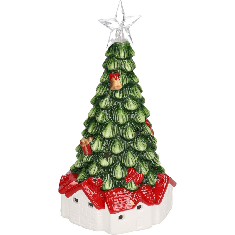 Vacchetti Ceramic Tree Green with LEDs