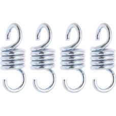 Pack of 4 Spring Hooks Replacement Metal Swing Spring Hooks Hanging Spring Hooks Garden Accessories for Hanging Chair Hammock Silver