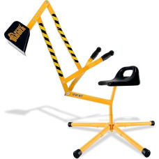 stargo Sand Excavator for Kids, Solid Steel Rotates 360°, with Protective Helmet for Role Play, Sandpit Toy Excavator for Children, Whether in Sand, Dirt and Snow