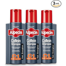 Alpecin kofeino šampūnas C1-3 x 250 ml - nuo paveldimo plaukų slinkimo | pastebimai daugiau plaukų | stiprina plaukų šaknis ir plaukų augimą | plaukų priežiūra vyrams Pagaminta Vokietijoje