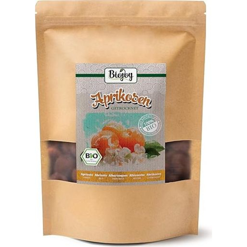 Biojoy Organic Apricots Dried (1 kg) Unsulphured