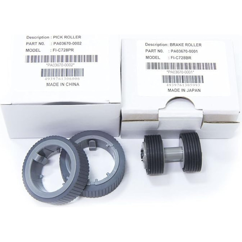 Yanzeo PA03670-0001 PA03670-0002 Scanner Selector Roller Kit for Fujitsu Fi-7160 Fi-7180 Fi-7260 Fi-7280