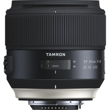 Tamron SP45mm F013N F/1.8 Di VC USD Nikon objektyvas (67mm Filtergewinde, šventinis), juodos spalvos