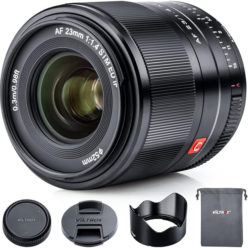 VILTROX 23mm F1.4 STM XF automatinio fokusavimo objektyvas Fiksuoto fokusavimo APS-C portretinis kompaktiškas didelės diafragmos objektyvas Suderinamas su 