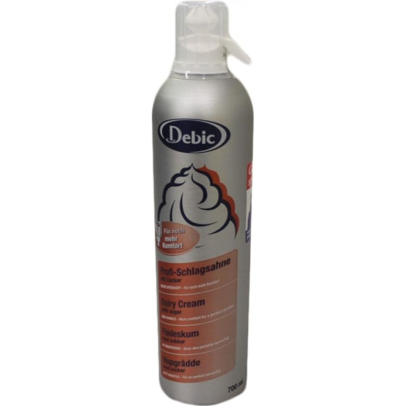 Debic Spray Cream Sugared 35% 700 ml