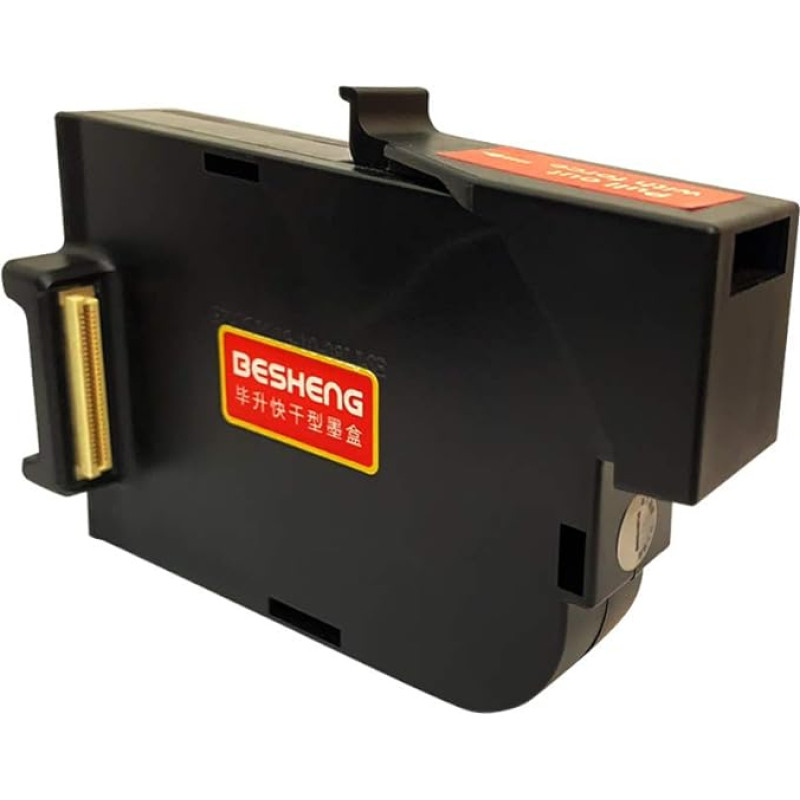 BESHENG Original Quick Dry Ink Cartridge for (PT2000SE) Handheld Inkjet Printer (Black)