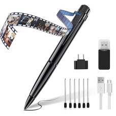 QZT Camera Pen 32GB HD 1080P garso kamera ir vaizdo įrašymo įrenginys su nuotraukų įrašymo funkcija namams, patalpoms, verslo susitikimams