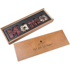 Mama - Chocolate Letters - Dark - Gift for Mother | Mother's Day Gift | Chocolate for Mum | Wooden Box 